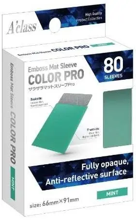アクラス ザラザラマットスリーブPro (ミント)[66x91mm]〔80枚入〕 の商品画像