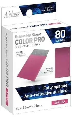 アクラス ザラザラマットスリーブPro (サクラ)[66x91mm]〔80枚入〕 の商品画像