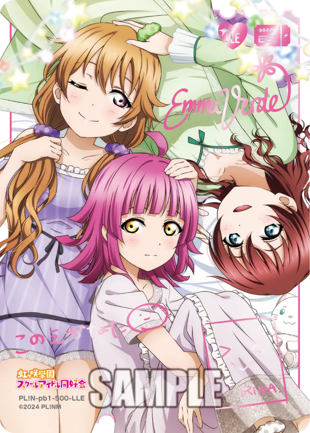 近江彼方＆天王寺璃奈＆エマ・ヴェルデ PL!N-pb1-500-LLE の商品画像