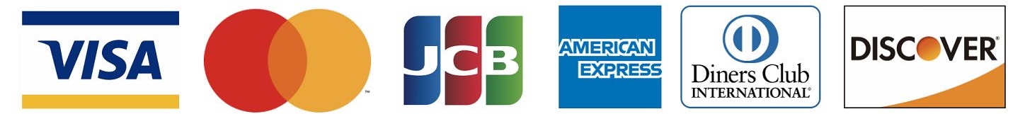VISA,MASTAR,JCB,AMEX,Diners Club,DISCOVER